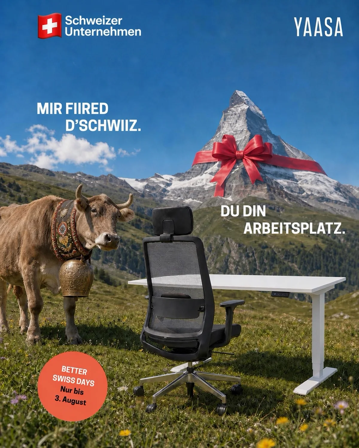 Historisches YAASA-Kampagnenmotiv für die Schweiz